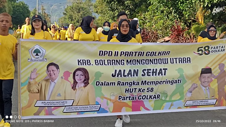 Hut Ke 58 Partai Golkar Tahun 2022 Dpd Ii Golkar Bolmut Di Meriahkan